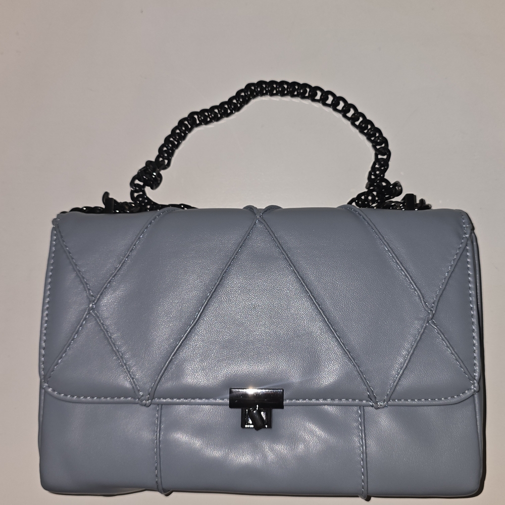 NWT Zara Blue-Gray Quilted Women's Bag